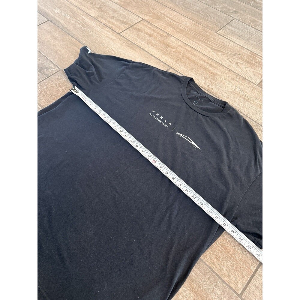 Tesla Texas crash track T-shirt 3xl Cyber truck Elon Short Sleeve Black - Picture 9 of 9